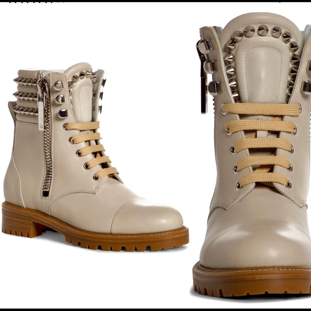 COPY - Christian Louboutin Winter White Boots